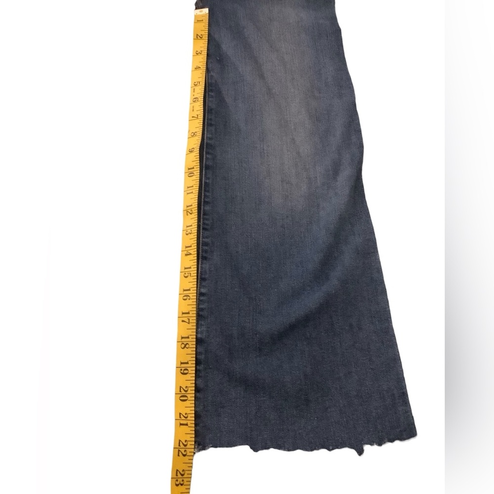 Frame flared fringed‎ blue jeans with front side stripe. Mid rise size 25 - Picture 16 of 16